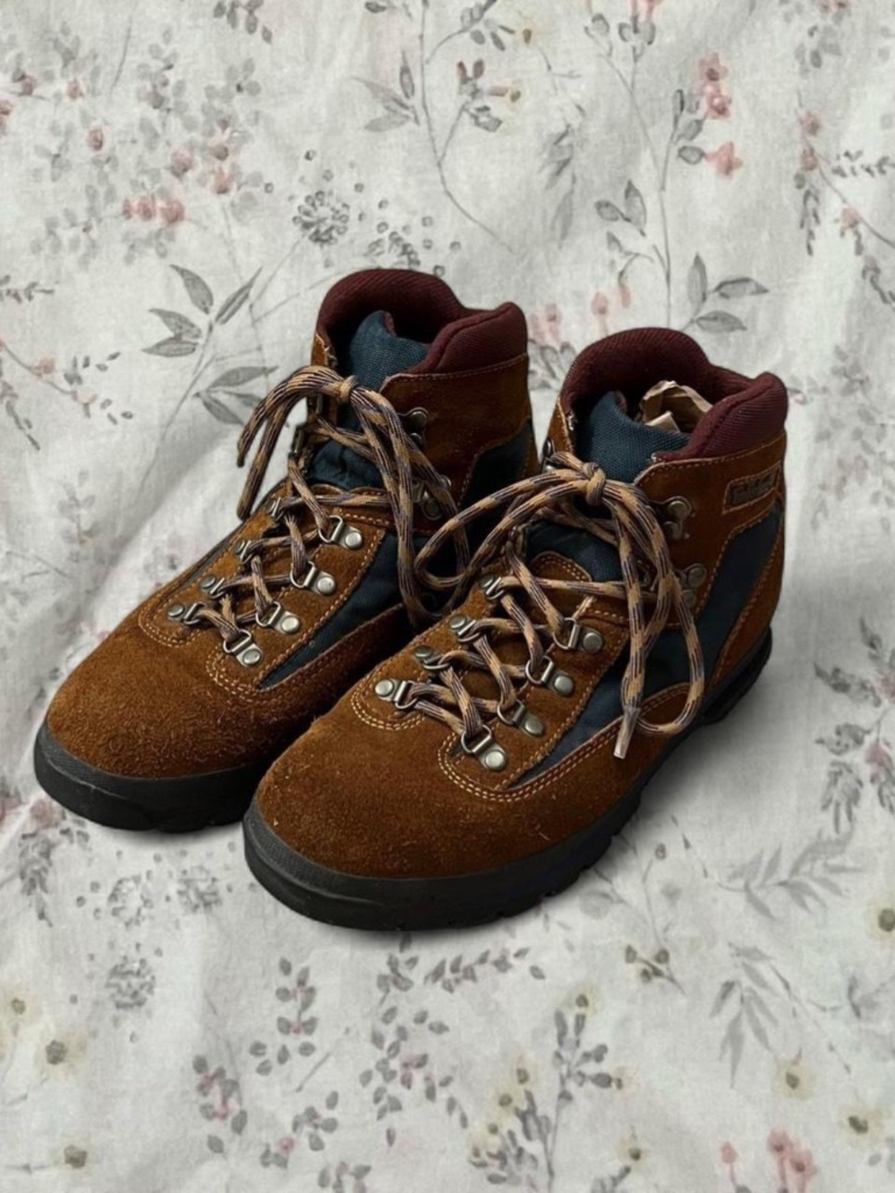 Vintage 90s Timberland Hiking Boots Euro Hiker Suede Mens 10 Leather Ankle Heavy